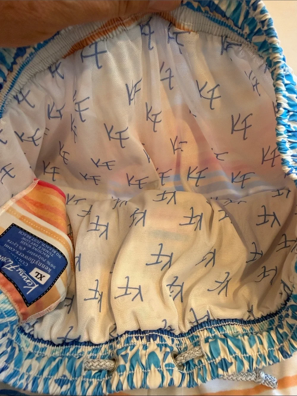 T0109200 Kenny Flowers Swim Trunks southwest print GUC SZ XL